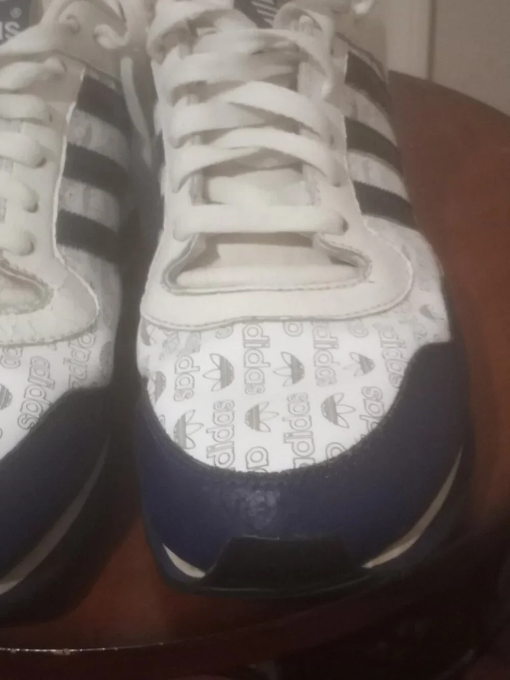 RARE Sz 8 - Adidas ZXZ LEA MNG Trefoil Spell-Out Men's Shoes 548074 2004